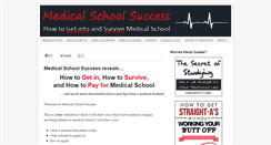 Desktop Screenshot of medicalschoolsuccess.com