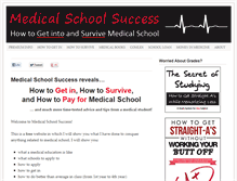 Tablet Screenshot of medicalschoolsuccess.com